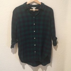Blue and Green flannel